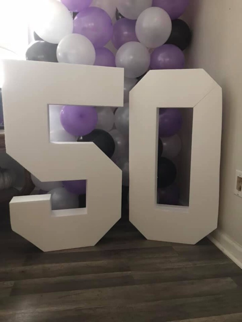 Two Large Foam Numbers Large Foam Numbers Set of Large Etsy