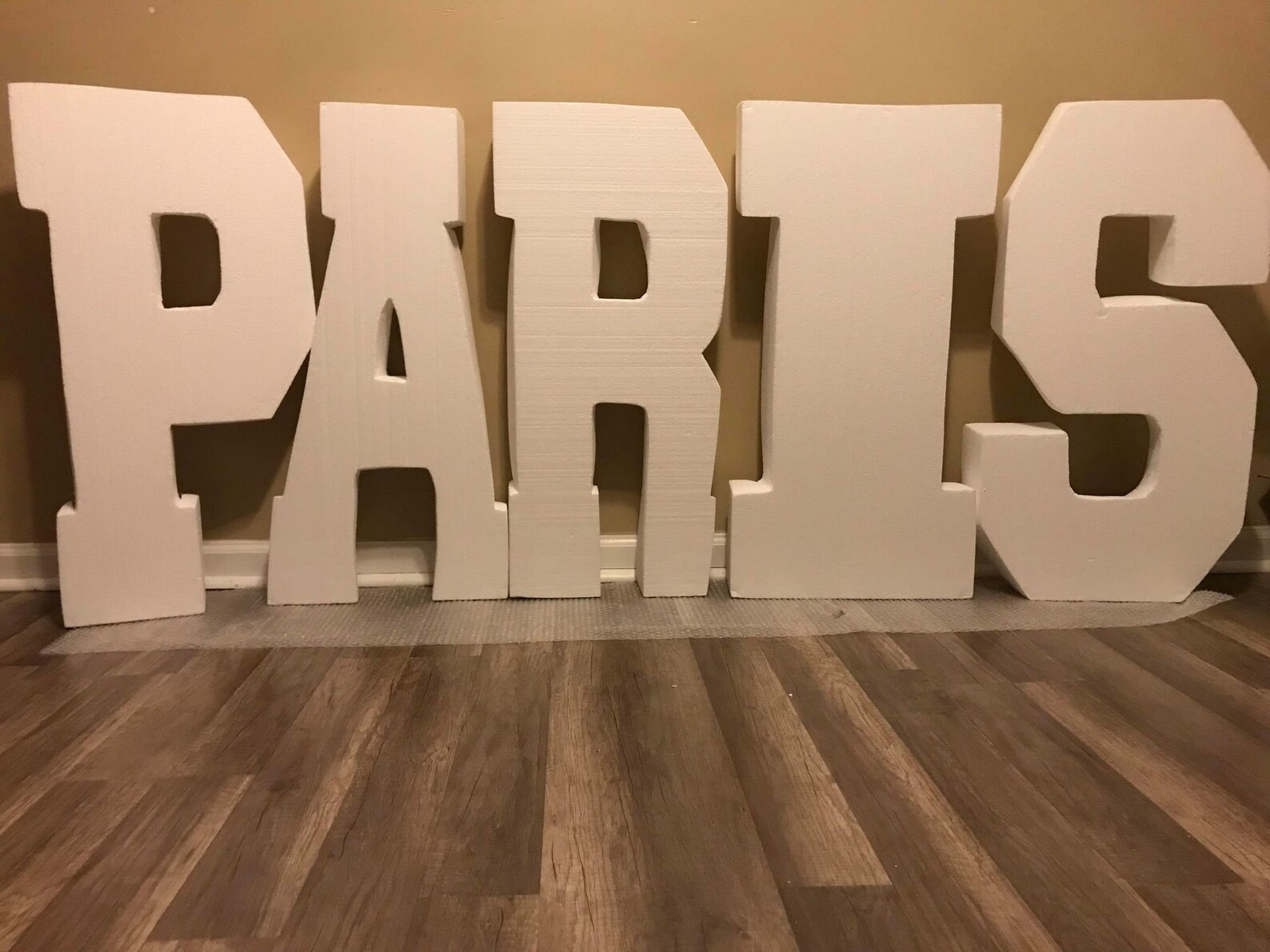 Five Giant Foam Letters 5 Set of Large Letters Styrofoam Etsy