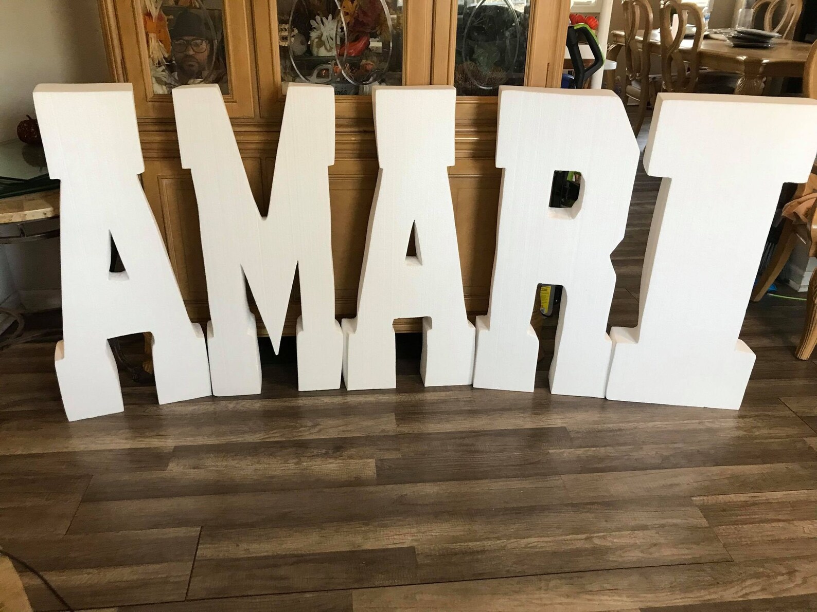 Five Giant Foam Letters 5 Set of Large Letters Styrofoam Etsy