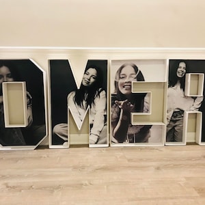 Letras de marquesina / Letras de espuma grandes / Letras de FIESTA / Letras de cumpleaños independientes / Letras grandes para eventos / Letras de fotos personalizadas