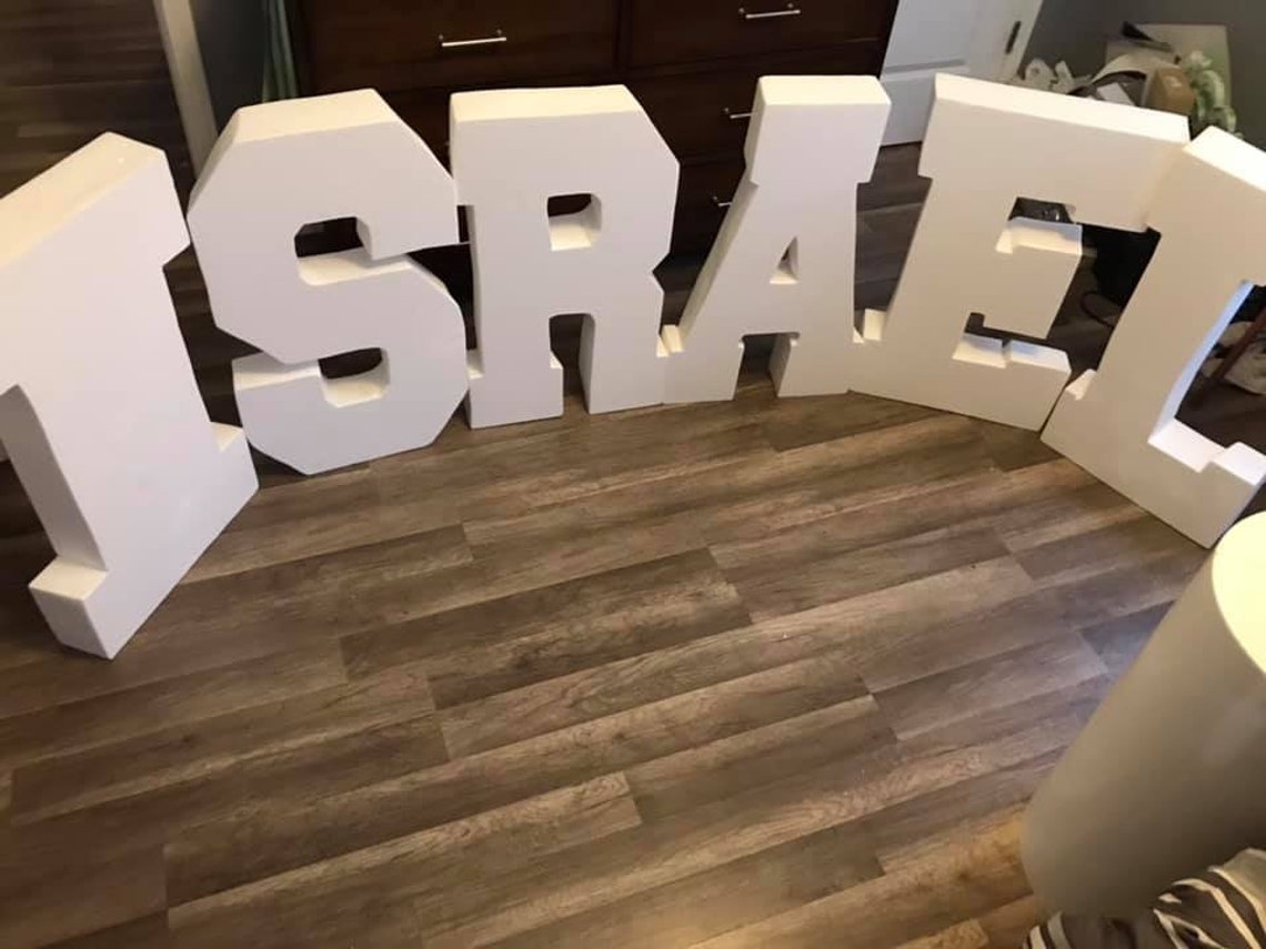 Five Giant Foam Letters 5 Set of Large Letters Styrofoam Etsy