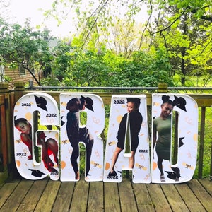 Letras de 3 pies / Letras de fotos personalizadas / Letras de fotos independientes / Letras de espuma Boda grande / Letras de GRADUACIÓN / Letras de interior y exterior