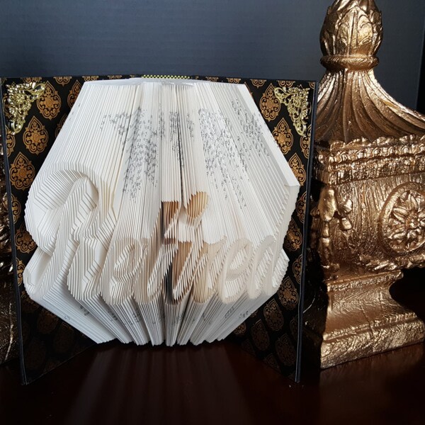 Retired Folded Book Art, Professor retirement gift, teacher retirement gift, retirement gift, boss retirement gift, coworker retirement