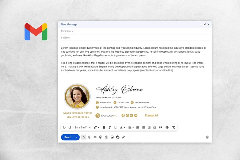 Clickable Email Signature Realtor Email Signature Real Etsy