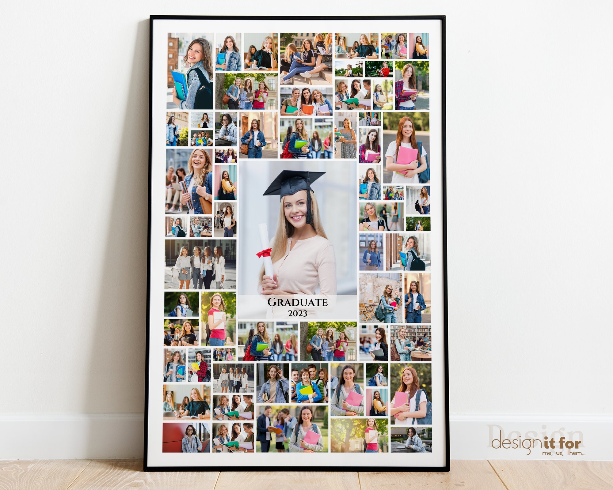 Graduation Photo Collage Template 24x36 Photo Collage Poster Etsy.de