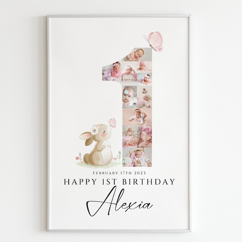 1st Birthday Poster - Etsy