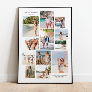Modern Photo collage template, PSD, Canva Collage, 24x36, 18x24, 8,5x11  collage template, photo collage, Letter size , Poster size collage