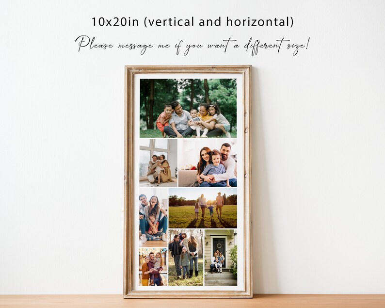 Family Photo Collage Template Photo Collage for Family - Etsy