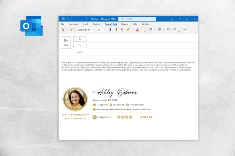 Clickable Email Signature Realtor Email Signature Real Etsy