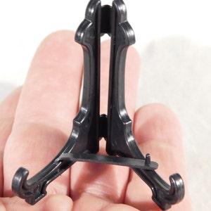 Espositore a cavalletto in plastica nera MINI pieghevole