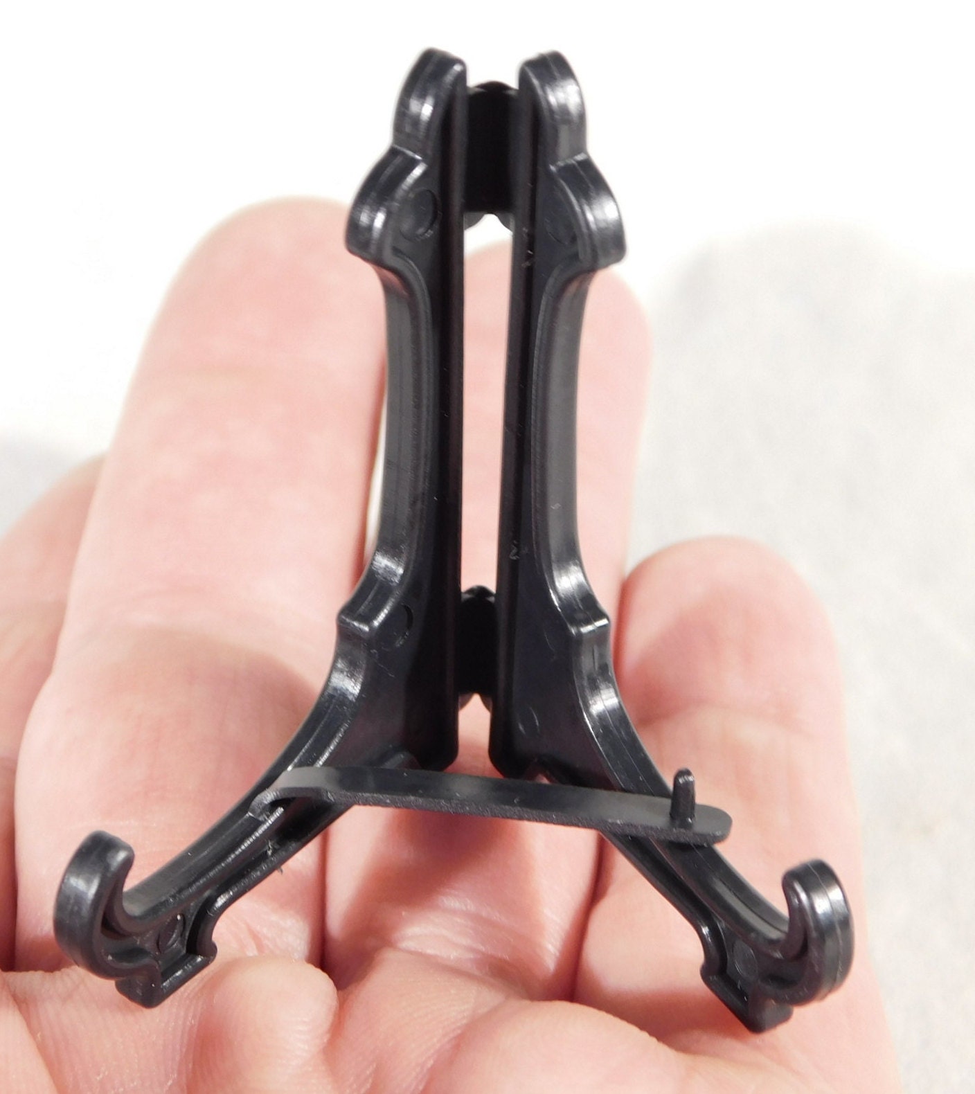 Easel Display Stand Black Plastic MINI Size Folding