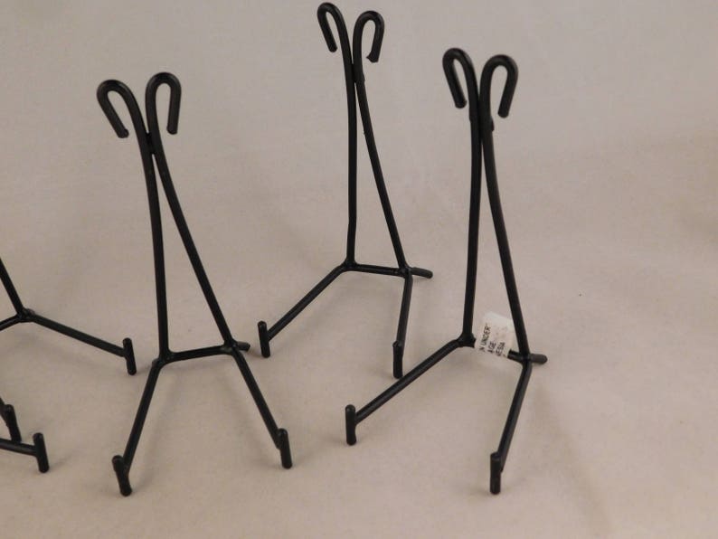 Lot of FIVE 5 Medium Iron Metal Display Stands Scroll Etsy