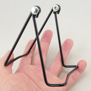 Easel Display Stand Adjustable Black Color Medium Sized Vinyl Coated