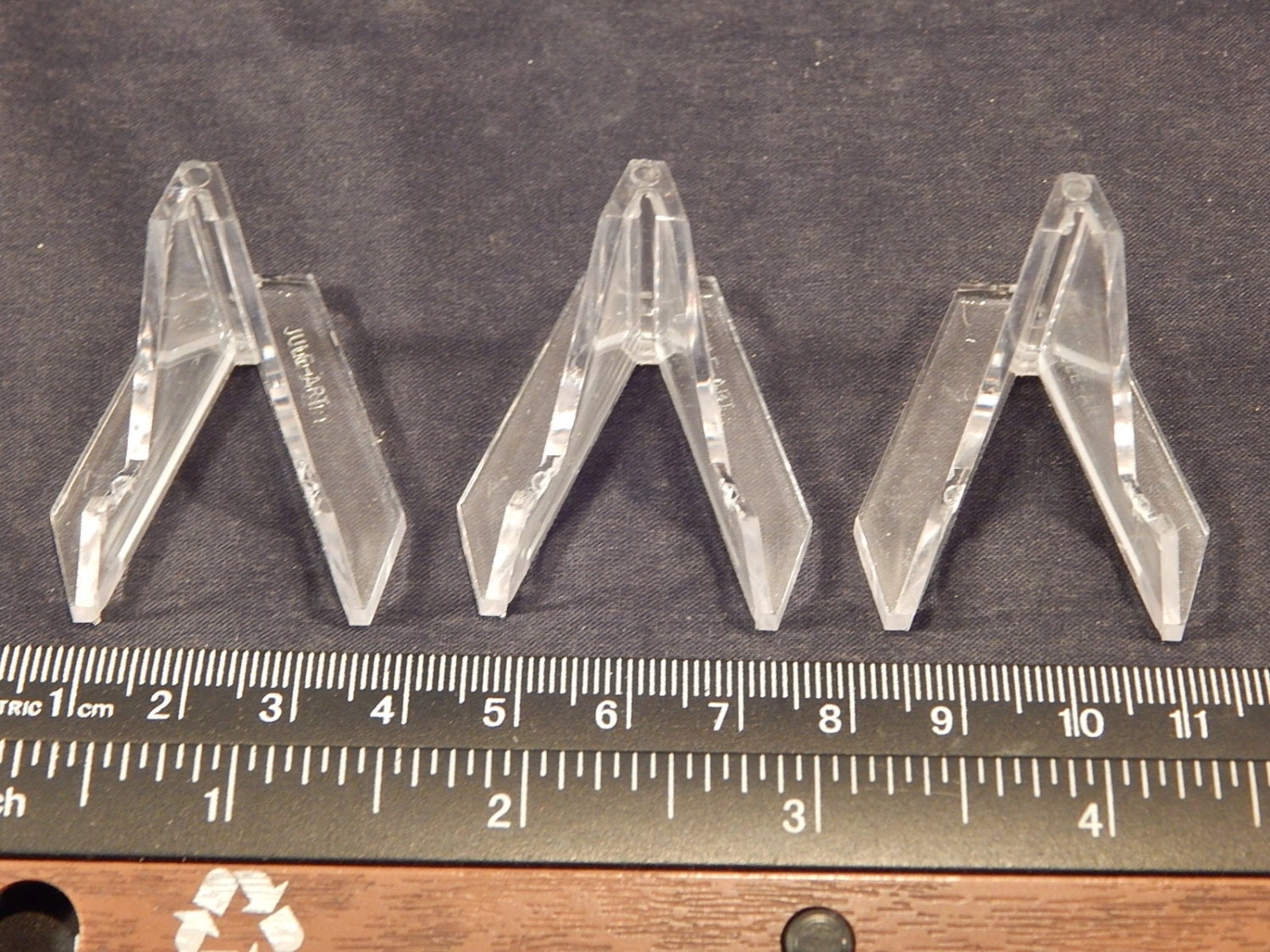 Lot of THREE Small Acrylic Easel Display Stands Etsy Australia