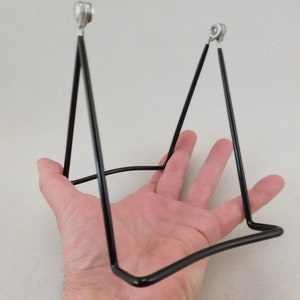 Easel Display Stand Large Size Adjustable Black Color Vinyl Coated