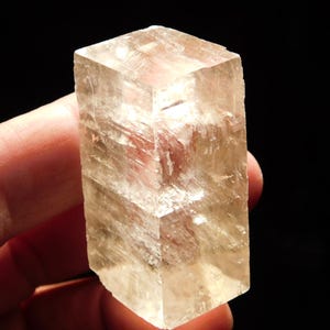 Translucent Iceland Spar Calcite Crystal With Double Refraction! 41.4gr