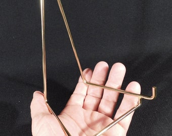 Stojak ekspozycyjny metalowy, duży, złoty