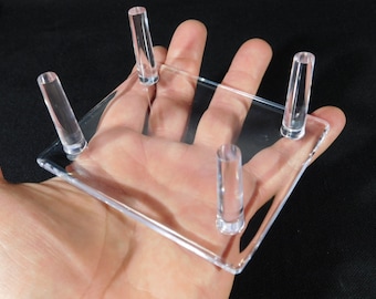 Displaystandaard groot formaat VIER staander helder Lucite