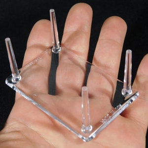Display Stand Four Post Clear Lucite Small Size