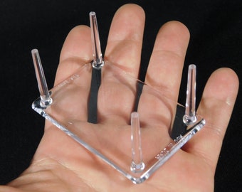 Display Stand Four Post Clear Lucite Small Size