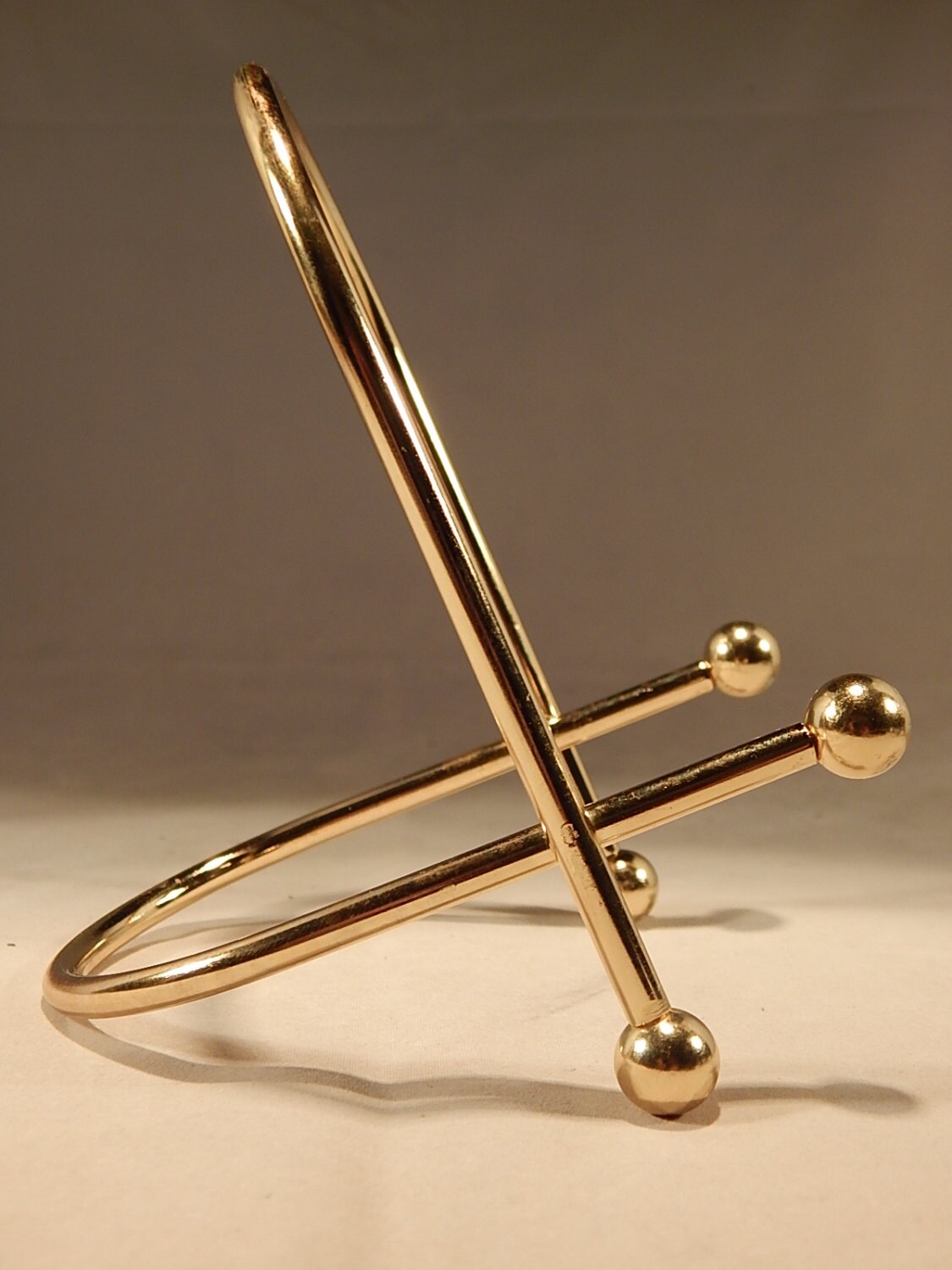 A Medium Brass Easel Display Stand for Plates Fossils and Etsy