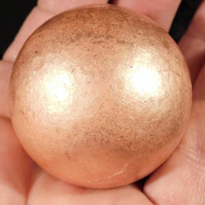 BIG! Super Heavy Pure COPPER SPHERE From Michigan 555gr