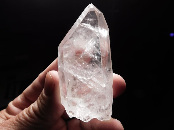 半透明クォーツクリスタル 100%天然 ブラジル産 98.9g - Etsy 日本