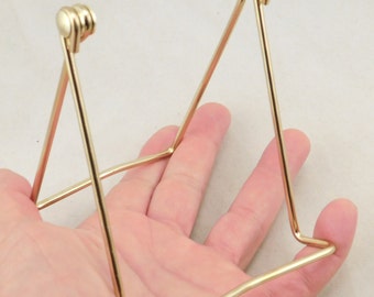 Stojak ekspozycyjny na sztalugę, złoty, regulowany, średni rozmiar