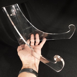 Easel Display Stand Clear Lucite X Large Size Wall Mountable