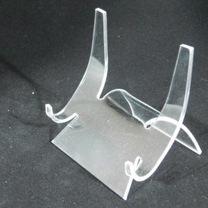 Easel Display Stand or Easel Stand Large Size Clear Lucite