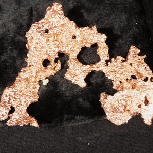 Larger! Super Bright Solid COPPER NUGGET or Native Copper Float Michigan 30.9gr