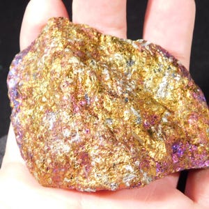 BRIGHT! IRIDESCENT Peacock Copper Chalcopyrite or Peacock Ore Mexico 241gr