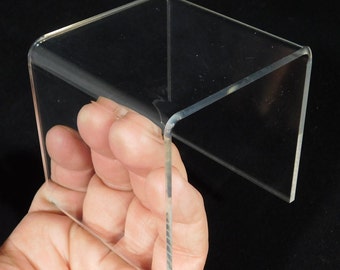 Displaystandaard: type verhoger Helder Lucite Hoog Middelgroot