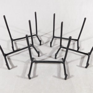 Easel Display Stand Lot of FIVE Black Iron Small Size