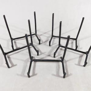 Easel Display Stand Lot of FIVE Black Iron Small Size