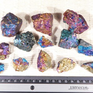 BIG Lot of Bright Iridescent Peacock Copper Chalcopyrite or Peacock Ore 391gr