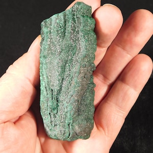 Larger! Healed Malachite CAVE STALACTITE or Stalagmite Cluster The Congo 204gr