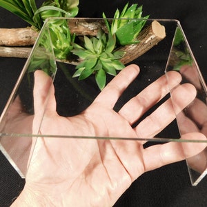 Display Stand Riser Type Short Clear Lucite Large Size