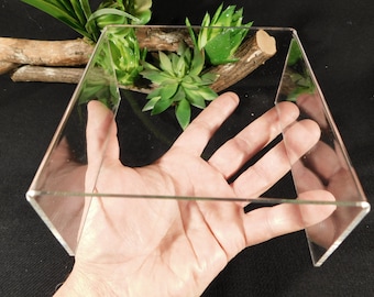 Display Stand Riser Type Short Clear Lucite Large Size