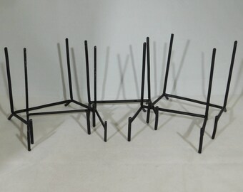 Easel Display Stand Lot of FIVE LARGE Size Black Metal