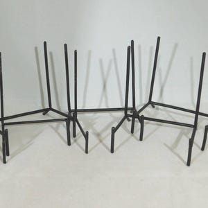 Easel Display Stand Lot of FIVE LARGE Size Black Metal