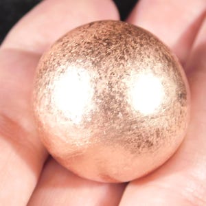Small Solid COPPER SPHERE From Michigan 122gr