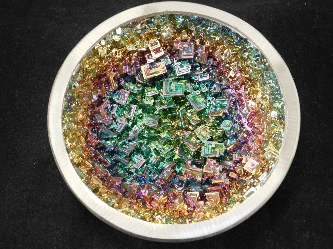 Big Hollow Half Sphere Full of Super Symmetrical BISMUTH Crystals 428gr Etsy