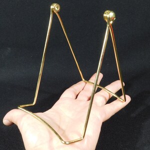 Easel Display Stand Large Size Gold Color Adjustable Folding image 3