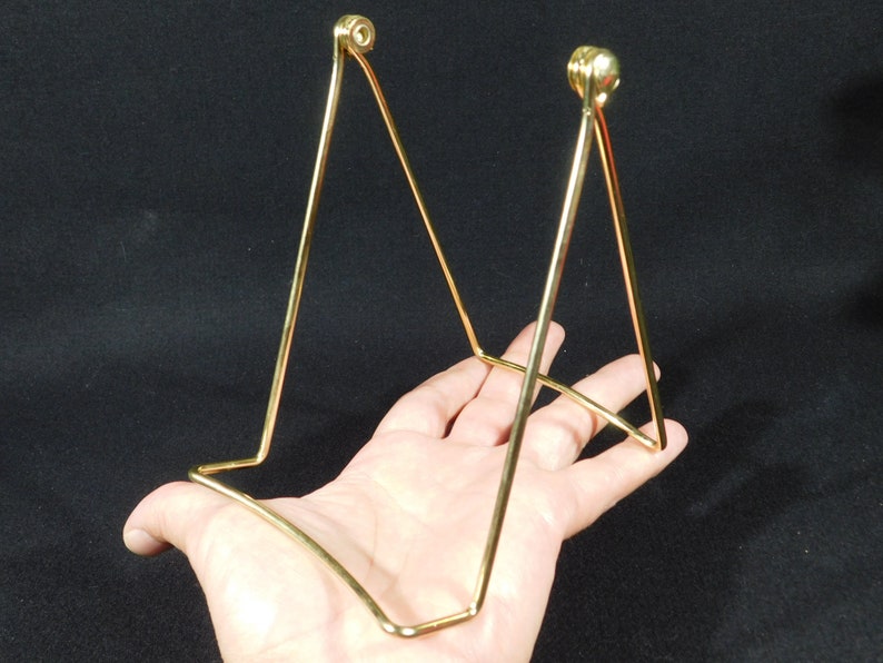 Easel Display Stand Large Size Gold Color Adjustable Folding image 3