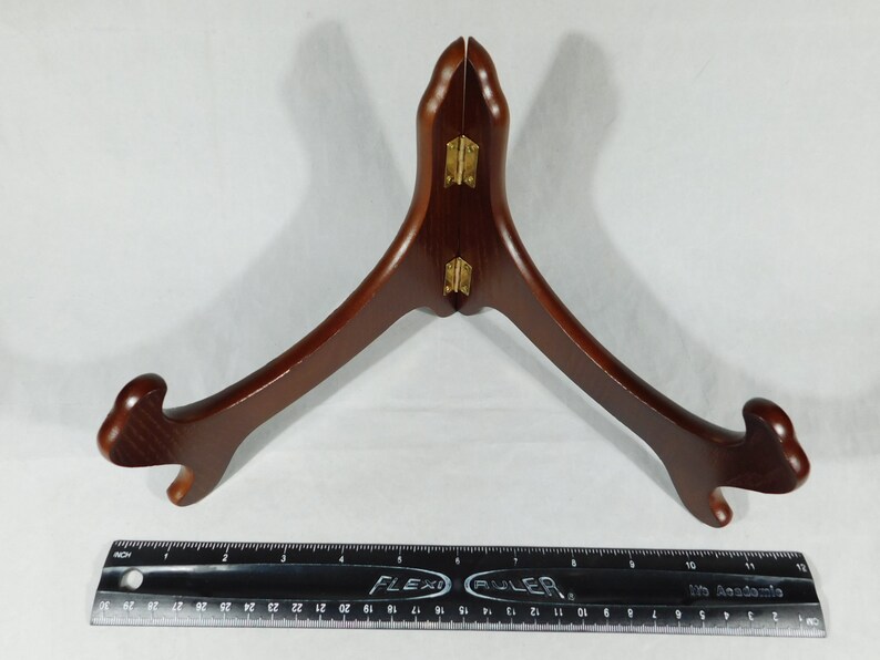 A Large Solid WOOD Folding Easel Display Stand for Big Bowls Etsy