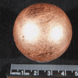 Larger! Super Heavy SOLID COPPER Sphere From Michigan 288gr
