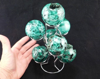 SEVEN! Sphere Display Stand Metal Medium Size Chrome Color