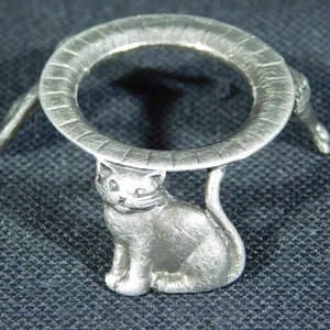 Sphere Display Stand Small Size CAT Design Pewter Color