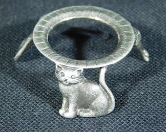 Sphere-Aufsteller Kleine Größe CAT Design-Zinnfarbe